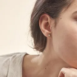 Histoire D'Or Boucles D'oreilles Puces Elais Etoile 0 Or Jaune Strass -Boucles d'oreilles Bracelet Soldes B3OFJPW292 model0