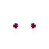 Histoire D'Or Boucles D'oreilles Puces Elea Serti Griffe Or Jaune Rubis -Boucles d'oreilles Bracelet Soldes B3OFJRR004 master