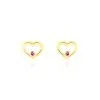 Histoire D'Or Boucles D'oreilles Puces Martella Or Jaune Rubis -Boucles d'oreilles Bracelet Soldes B3OFJRR119 master