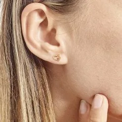 Histoire D'Or Boucles D'oreilles Puces Martella Or Jaune Rubis -Boucles d'oreilles Bracelet Soldes B3OFJRR119 model0