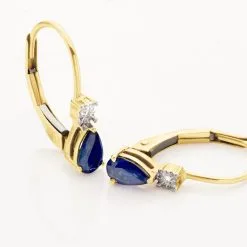 Histoire D'Or Boucles D'oreilles Pendantes Blossom Saphir -Boucles d'oreilles Bracelet Soldes B3OFJSB274 view2