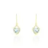 Histoire D'Or Boucles D'oreilles Pendantes Rosaline Or Jaune Topaze Et Oxyde