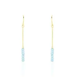 Histoire D'Or Boucles D'oreilles Puces Or Jaune Topaze