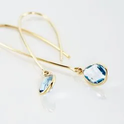 Histoire D'Or Créoles Phie Poire Or Jaune Topaze -Boucles d'oreilles Bracelet Soldes B3OFJTB357 view2