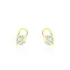 Histoire D'Or Boucles D'oreilles Puces Or Jaune Berecyntia Topaze