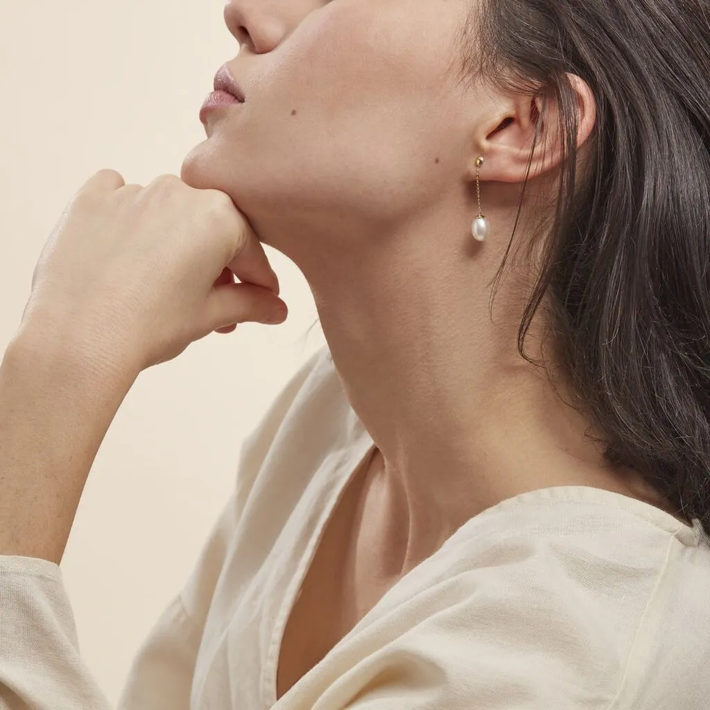 Histoire D'Or Boucles D'oreilles Pendantes Valera Or Jaune Perle De Culture 6 Histoire D'Or Boucles D'oreilles Pendantes Valera Or Jaune Perle De Culture – Image 4