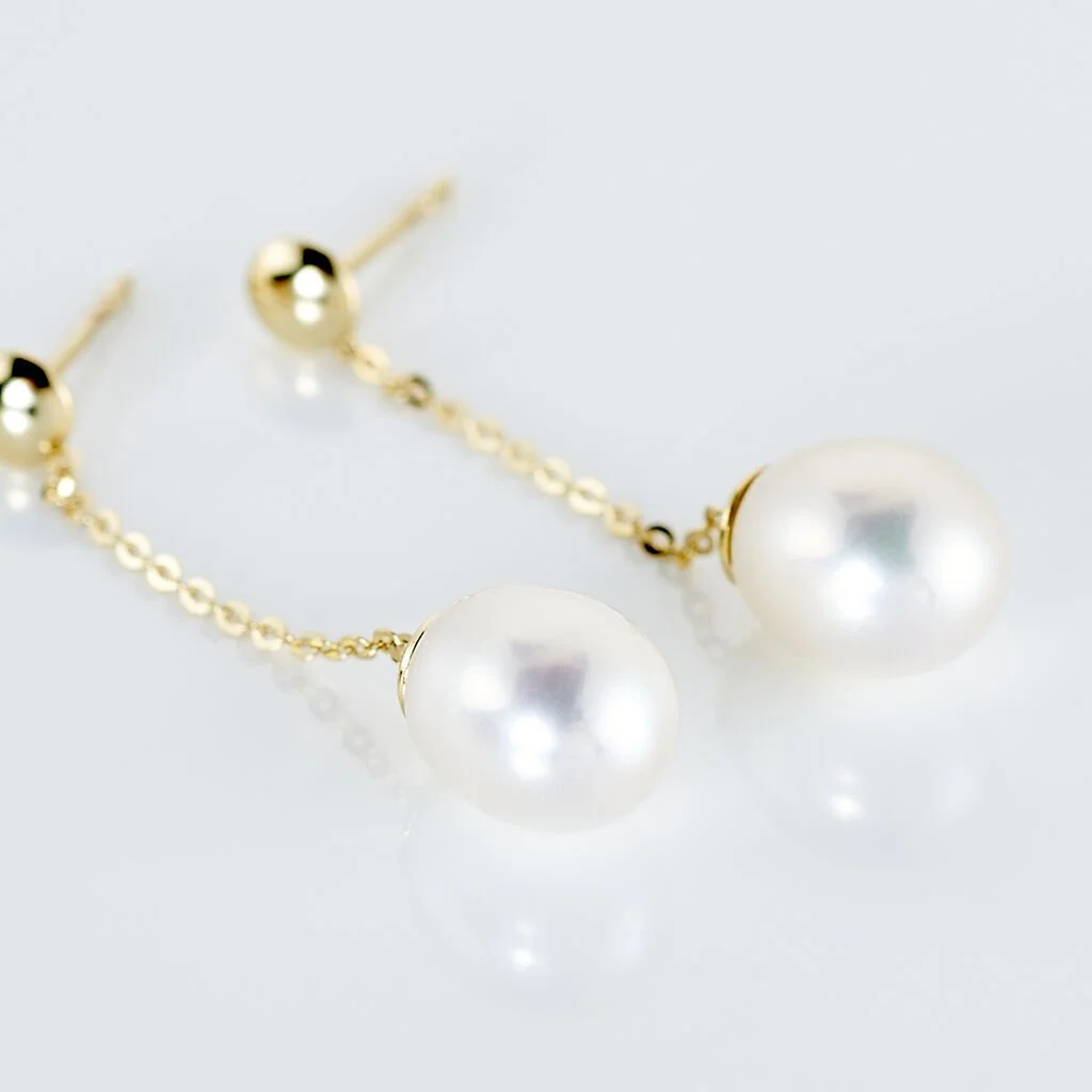 Histoire D'Or Boucles D'oreilles Pendantes Valera Or Jaune Perle De Culture 5 Histoire D'Or Boucles D'oreilles Pendantes Valera Or Jaune Perle De Culture – Image 3
