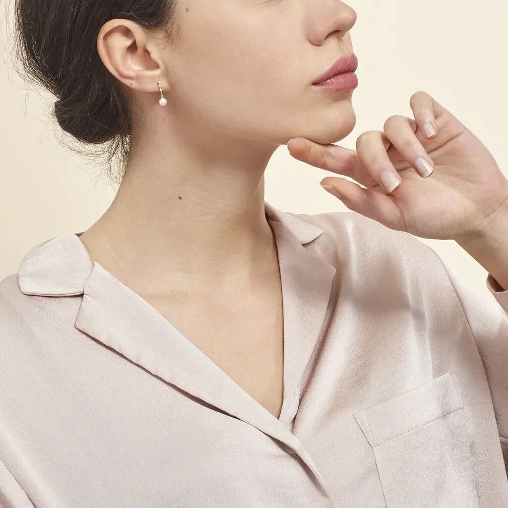 Histoire D'Or Boucles D'oreilles Pendantes Louise-marie Or Jaune Perle De Culture 6 Histoire D'Or Boucles D'oreilles Pendantes Louise-marie Or Jaune Perle De Culture – Image 4