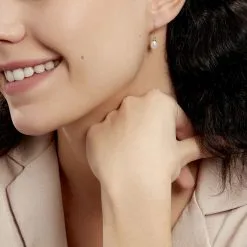 Histoire D'Or Boucles D'oreilles Pendantes Baroque Or Jaune Perle De Culture -Boucles d'oreilles Bracelet Soldes B3OFJU2236 model0