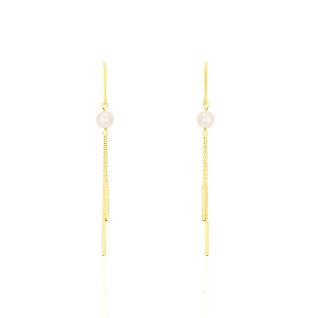 Histoire D'Or Boucles D'oreilles Pendantes Salman Or Jaune Perle De Culture 3 Histoire D'Or Boucles D'oreilles Pendantes Salman Or Jaune Perle De Culture