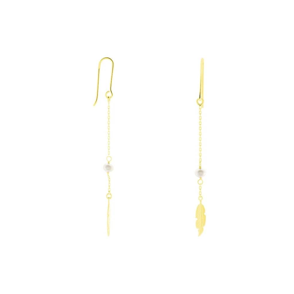 Histoire D'Or Boucles D'oreilles Pendantes Juditte Or Jaune Perle De Culture 4 Histoire D'Or Boucles D'oreilles Pendantes Juditte Or Jaune Perle De Culture – Image 2