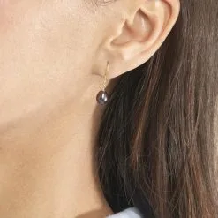 Histoire D'Or Boucles D'oreilles Pendantes Severiane Or Jaune Perle De Culture -Boucles d'oreilles Bracelet Soldes B3OFJUH004 model1