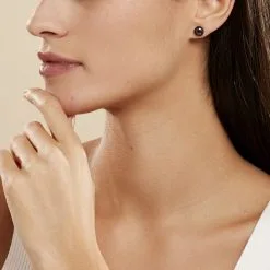 Histoire D'Or Boucles D'oreilles Puces Micaelle Teintees Or Jaune Perle De Culture -Boucles d'oreilles Bracelet Soldes B3OFJUH006 model0