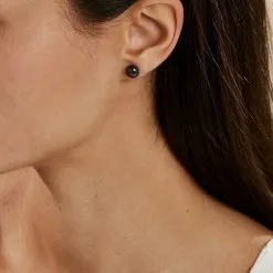 Histoire D'Or Boucles D'oreilles Puces Micaelle Teintees Or Jaune Perle De Culture -Boucles d'oreilles Bracelet Soldes B3OFJUH006 model1