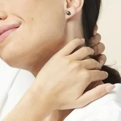 Histoire D'Or Boucles D'oreilles Puces Micaelle Teintees Or Jaune Perle De Culture -Boucles d'oreilles Bracelet Soldes B3OFJUH010 model0