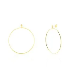 Histoire D'Or Créoles Tia Flexible Geometrique Or Jaune