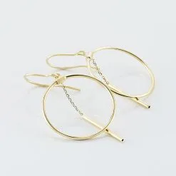 Histoire D'Or Boucles D'oreilles Pendantes Tila Or Jaune -Boucles d'oreilles Bracelet Soldes B3OFJW008I view2