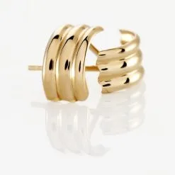 Histoire D'Or Creoles Or Jaune Leounoro -Boucles d'oreilles Bracelet Soldes B3OFJW008T view2