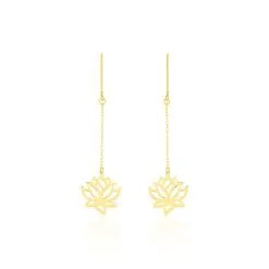 Histoire D'Or Boucles D'oreilles Pendantes Nevia Or Jaune