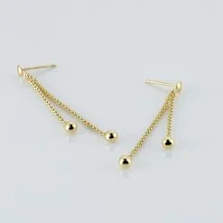 Histoire D'Or Boucles D'oreilles Pendantes Assiba Or Jaune -Boucles d'oreilles Bracelet Soldes B3OFJW00BI view2