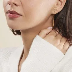 Histoire D'Or Boucles D'oreilles Pendantes Feuille Or Jaune -Boucles d'oreilles Bracelet Soldes B3OFJW00BY model0