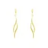 Histoire D'Or Boucles D'oreilles Pendantes Merone Vagues Or Jaune
