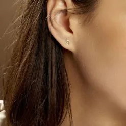 Histoire D'Or Boucles D'oreilles Puces Freyia Cheval Or Jaune -Boucles d'oreilles Bracelet Soldes B3OFJW00CP model0