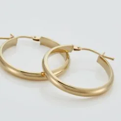 Histoire D'Or Créoles Shalana Lisses Demi Jonc Or Jaune -Boucles d'oreilles Bracelet Soldes B3OFJW00HF view2