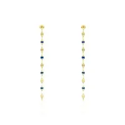 Histoire D'Or Boucles D'oreilles Pendantes Or Jaune Asteria