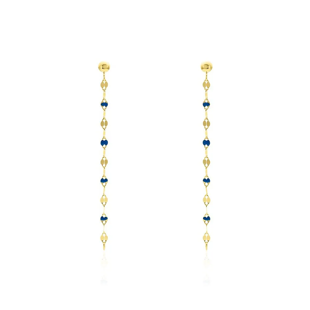 Histoire D'Or Boucles D'oreilles Pendantes Or Jaune Asteria 3 Histoire D'Or Boucles D'oreilles Pendantes Or Jaune Asteria