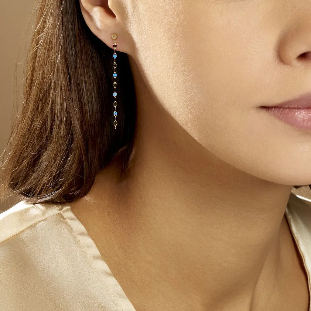 Histoire D'Or Boucles D'oreilles Pendantes Or Jaune Asteria 6 Histoire D'Or Boucles D'oreilles Pendantes Or Jaune Asteria – Image 4