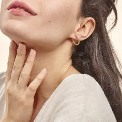 Histoire D'Or Créoles Anantha Or Jaune -Boucles d'oreilles Bracelet Soldes B3OFJW0325 model0