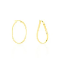 Histoire D'Or Créoles Silla Or Jaune