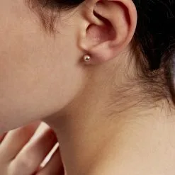 Histoire D'Or Boucles D'oreilles Puces Fidelia Boule Or Jaune -Boucles d'oreilles Bracelet Soldes B3OFJW0509 model0