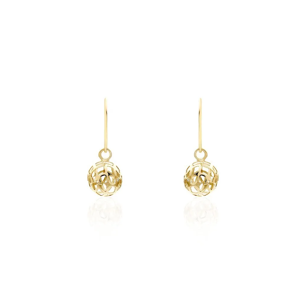 Histoire D'Or Boucles D'oreilles Pendantes Fidelia Boules Or Jaune 3 Histoire D'Or Boucles D'oreilles Pendantes Fidelia Boules Or Jaune