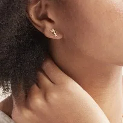 Histoire D'Or Boucles D'oreilles Puces Gabinienne Fee Or Jaune -Boucles d'oreilles Bracelet Soldes B3OFJW0873 model0