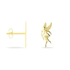 Histoire D'Or Boucles D'oreilles Puces Gabinienne Fee Or Jaune -Boucles d'oreilles Bracelet Soldes B3OFJW0873 view1
