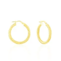 Histoire D'Or Créoles Udara Or Jaune