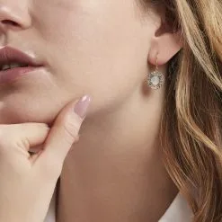 Histoire D'Or Boucles D'oreilles Pendantes Gisselle Or Jaune Nacre -Boucles d'oreilles Bracelet Soldes B3OFJX2012 model0