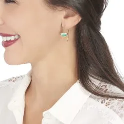 Histoire D'Or Boucles D'oreilles Pendantes Florica Or Jaune Malachite -Boucles d'oreilles Bracelet Soldes B3OFJXV008 model0