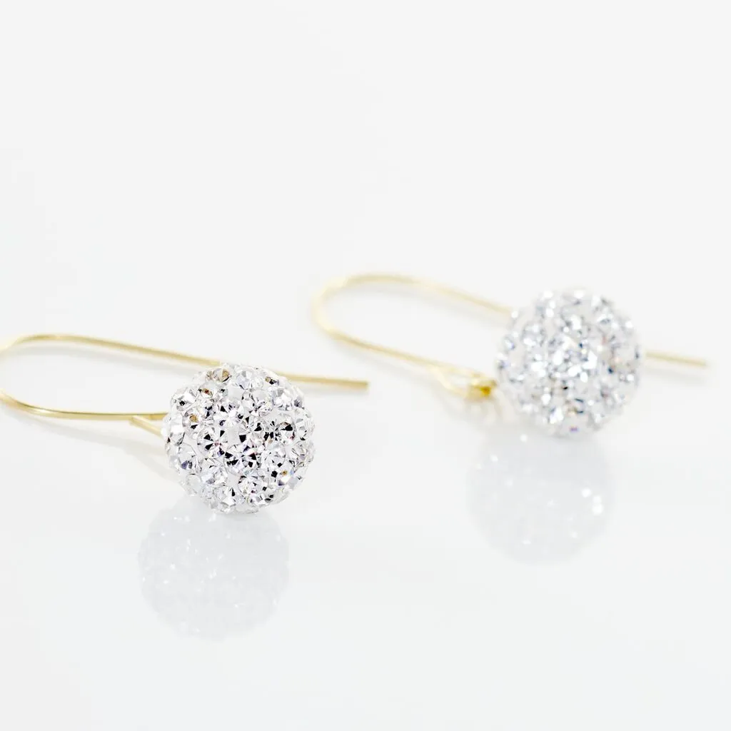 Histoire D'Or Boucles D'oreilles Pendantes Or Jaune Fidelia Cristal 5 Histoire D'Or Boucles D'oreilles Pendantes Or Jaune Fidelia Cristal – Image 3