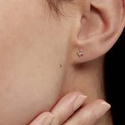 Histoire D'Or Boucles D'oreilles Puces Doreen Carre Or Jaune Oxyde De Zirconium -Boucles d'oreilles Bracelet Soldes B3OFJZS109 model1