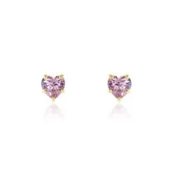 Histoire D'Or Boucles D'oreilles Puces Daria Or Jaune Oxyde