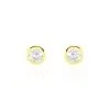 Histoire D'Or Boucles D'oreilles Puces Daria Serti Clos Or Jaune Oxyde De Zirconium -Boucles d'oreilles Bracelet Soldes B3OFJZW118 master