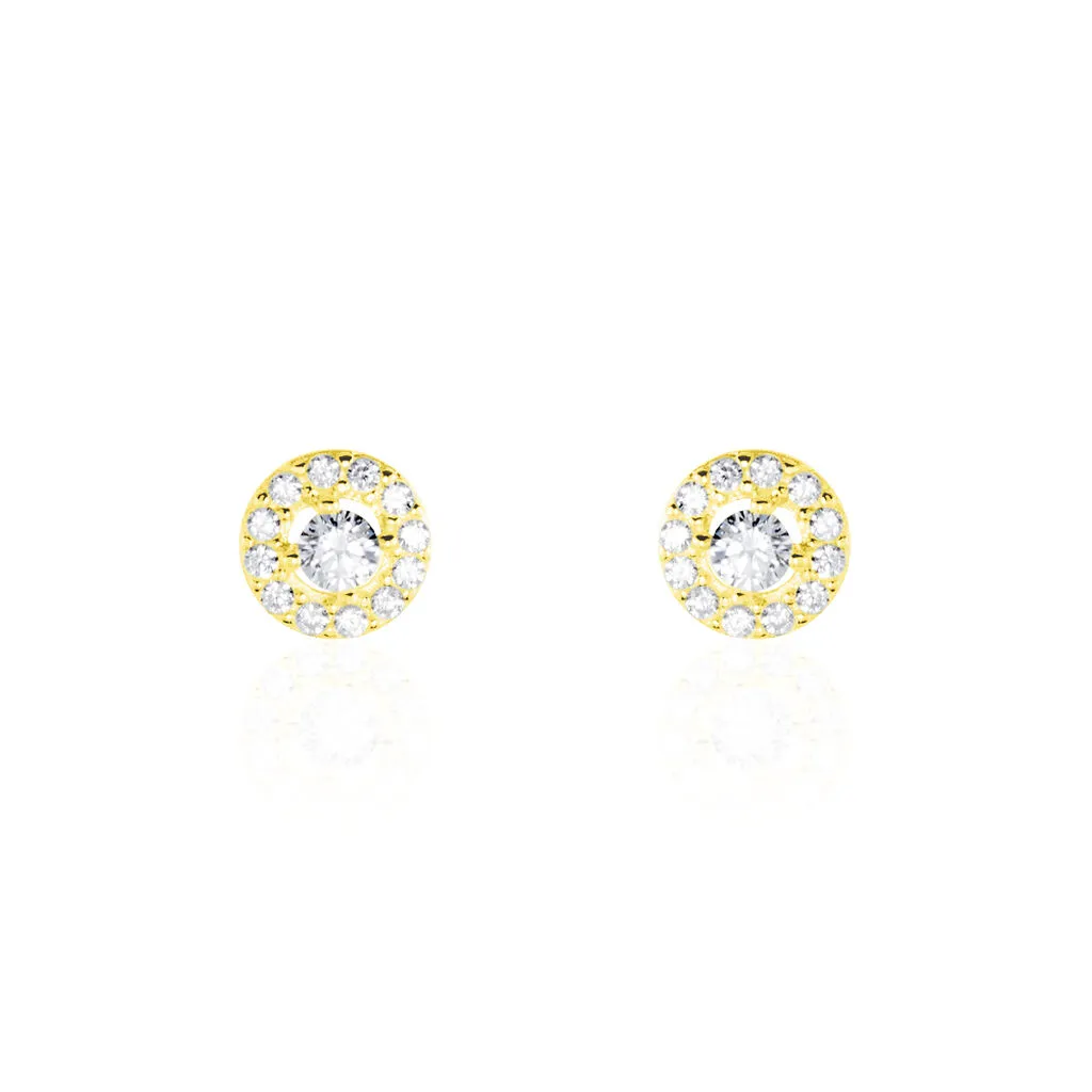 Histoire D'Or Boucles D'oreilles Puces Tahera Or Jaune Oxyde De Zirconium 3 Histoire D'Or Boucles D'oreilles Puces Tahera Or Jaune Oxyde De Zirconium