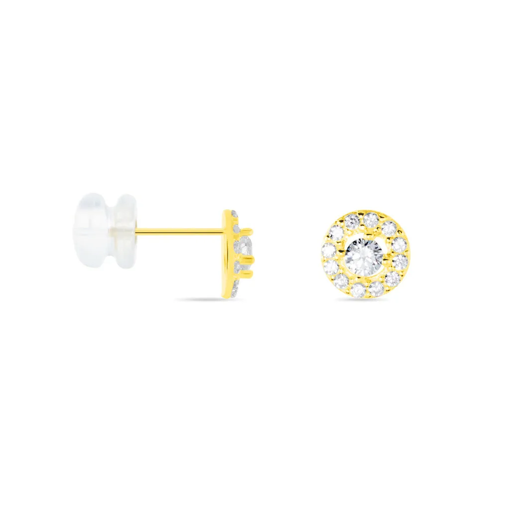 Histoire D'Or Boucles D'oreilles Puces Tahera Or Jaune Oxyde De Zirconium 4 Histoire D'Or Boucles D'oreilles Puces Tahera Or Jaune Oxyde De Zirconium – Image 2