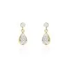 Histoire D'Or Boucles D'oreilles Pendantes Lika Or Jaune Oxyde De Zirconium