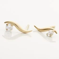 Histoire D'Or Boucles D'oreilles Puces Beryl Virgule Or Jaune Oxyde De Zirconium 8 Histoire D'Or Boucles D'oreilles Puces Beryl Virgule Or Jaune Oxyde De Zirconium -Boucles d'oreilles Bracelet Soldes B3OFJZW346 view2