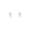 Histoire D'Or Boucles D'oreilles Puces Eleanor Fleur Or Jaune Oxyde De Zirconium