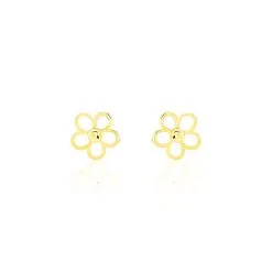 Histoire D'Or Boucles D'oreilles Puces Philine Fleur Or Jaune